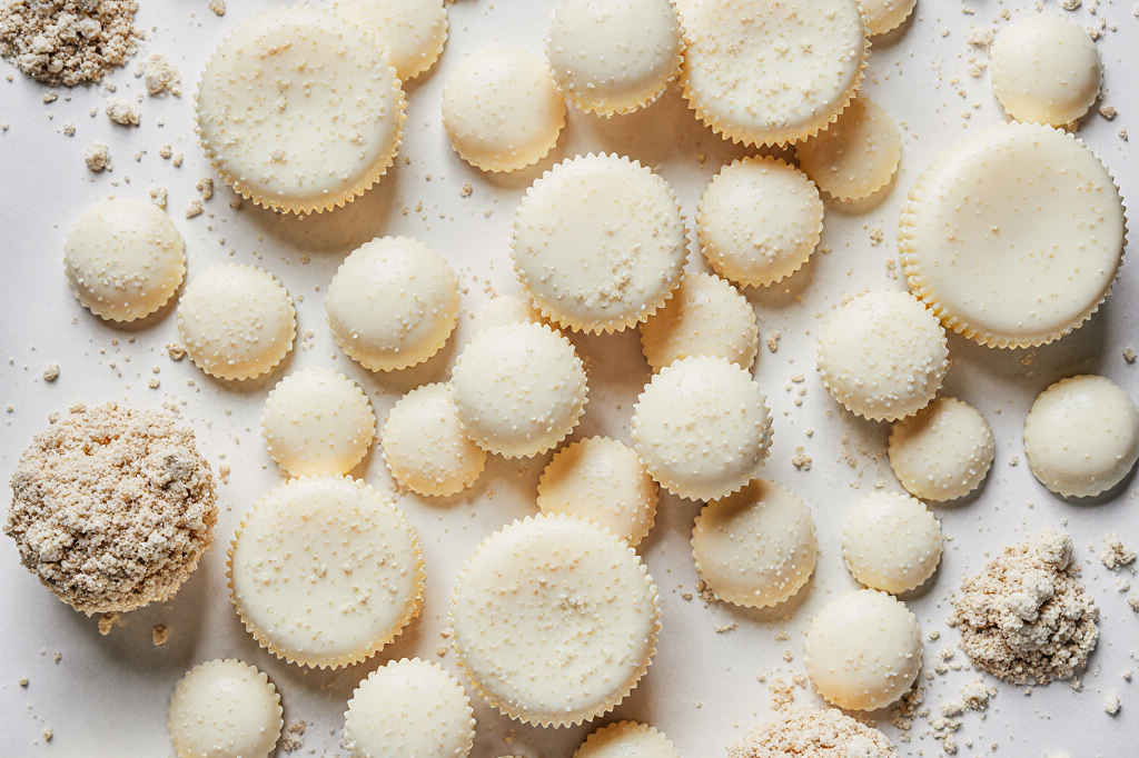 Конветы из белого шоколада